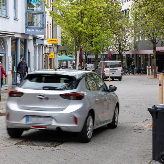 Mühlacker Bahnhofstraße Poller Verkehr