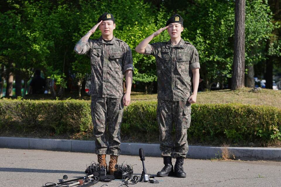 BTS-Mitglieder aus dem Militärdienst entlassen