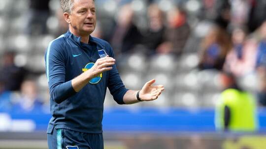 ARCHIV - 04.05.2019, Berlin: Fußball: Bundesliga, Hertha BSC - VfB Stuttgart, 32. Spieltag im Olympiastadion. Herthas Co-Trainer