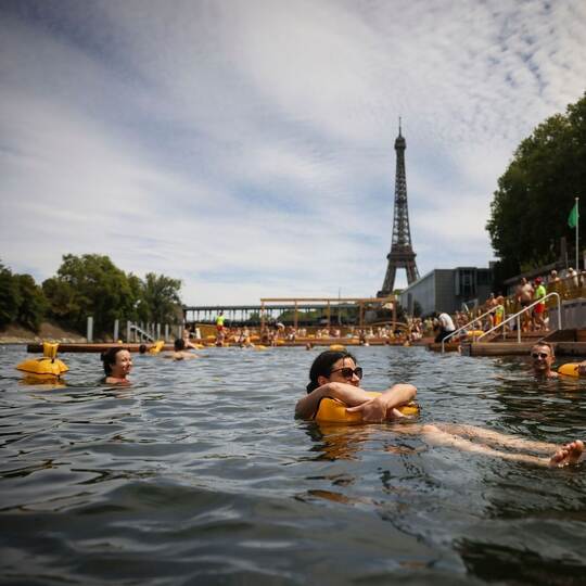 Schwimmen in der Seine