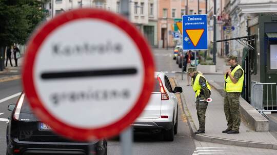 Kontrollen an der deutsch-polnischen Grenze - Zgorzelec