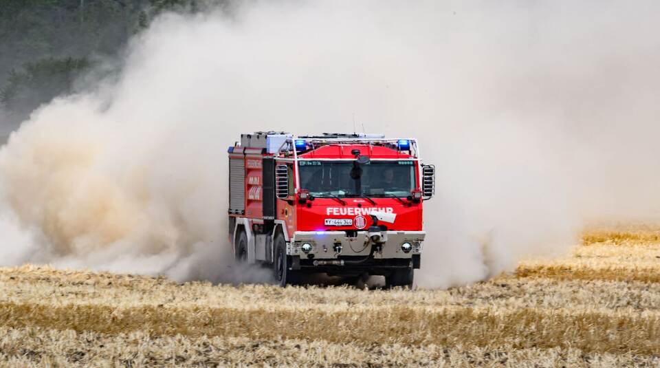 Waldbrand in der Gohrischheide