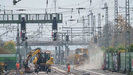 Generalsanierung auf der Riedbahn