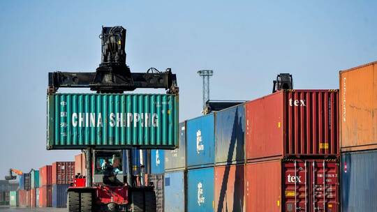 Containerumschlag in China Containerumschlag in China