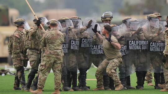 Militärübung in Los Angeles