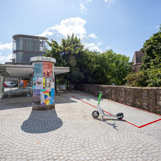 geplanter E-Scooter Parkplatz