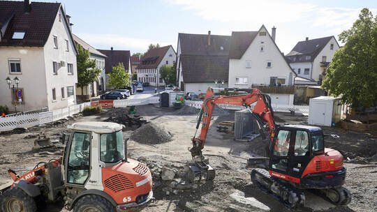 Marktplatzgestaltung.