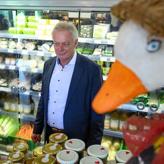 Bundesminister Rainer in Brandenburg