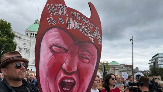 Anti-Trump-Proteste in Schottland - Aberdeen Anti-Trump-Proteste in Schottland - Aberdeen
