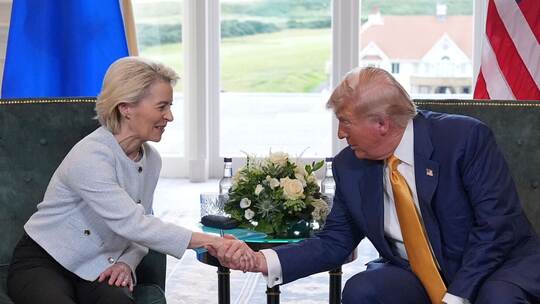 US-Präsident Trump trifft von der Leyen in Schottland US-Präsident Trump trifft von der Leyen in Schottland