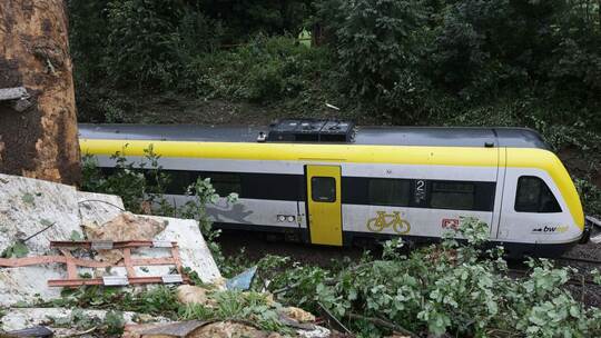 Personenzug entgleist in Oberschwaben