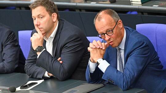 Lars Klingbeil und Friedrich Merz