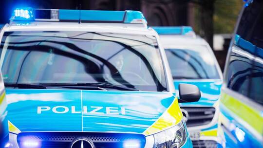 Streifenwagen der Polizei Streifenwagen der Polizei