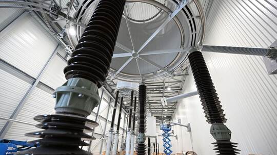 Baustelle für Gleichstrom-Umspannwerk Baustelle für Gleichstrom-Umspannwerk