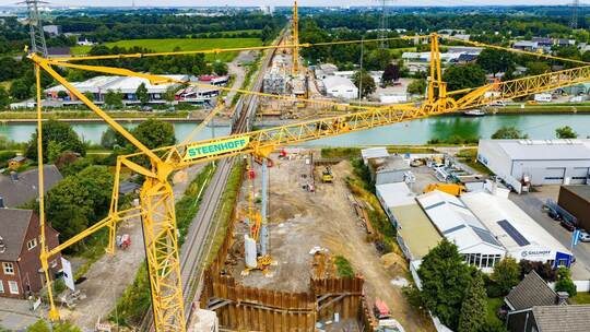 Halbzeit der Bauphase der Bahnstrecke Oberhausen-Emmerich Halbzeit der Bauphase der Bahnstrecke Oberhausen-Emmerich