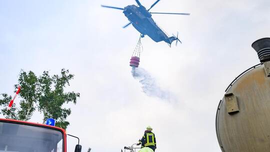 Waldbrand in der Gohrischheide