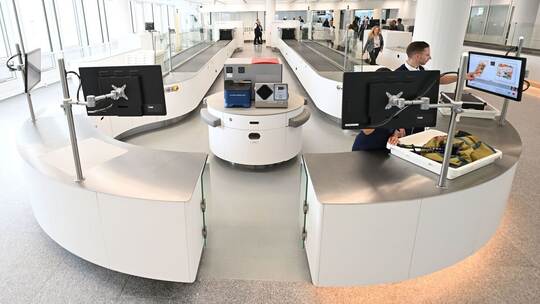Computertomographie-Scanner am Flughafen München Computertomographie-Scanner am Flughafen München