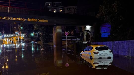 Knapp 100 Feuerwehreinsätze nach Starkregen in Nürnberg