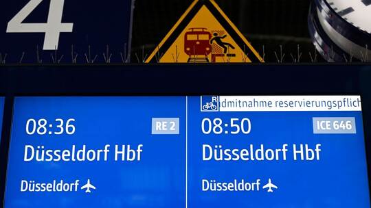 Bahnverkehr in NRW fließt - neuer Tatort in Sachsen-Anhalt