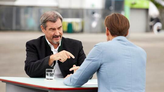 ZDF-Sommerinterview mit dem CSU-Vorsitzenden Söder ZDF-Sommerinterview mit dem CSU-Vorsitzenden Söder