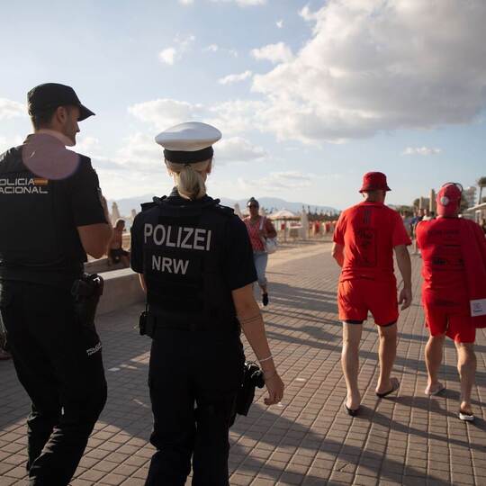 Polizeistreife auf Mallorca