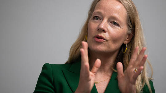 Trinkwasserschutz und der Umstieg auf erneuerbare Energien – diese Themen treiben Umweltministerin Thekla Walker (Grüne) um. Fot Interview Ministerin Thekla Walker