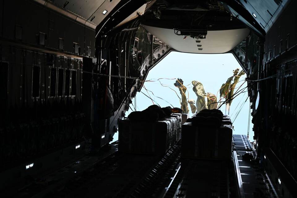 Bundeswehr setzt erneut Hilfsgüter über Gaza ab Bundeswehr setzt erneut Hilfsgüter über Gaza ab