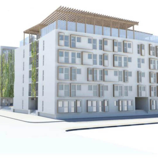 Visulaisierung Bebauungsstudie Studentenwohnheim Hohenzollernstraße