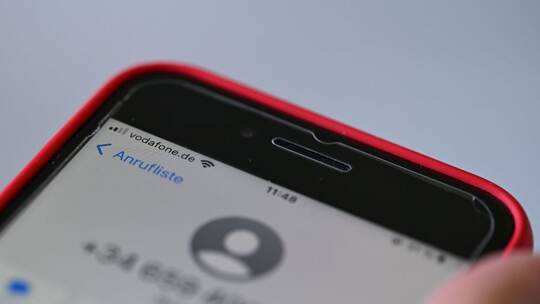 Vodafone-Handy mit Betrugsnummer