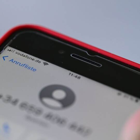 Vodafone-Handy mit Betrugsnummer Vodafone-Handy mit Betrugsnummer