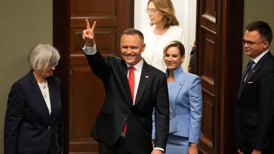 Vereidigung von Polens neuen Präsidenten Nawrocki