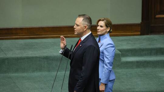 Vereidigung von Polens neuen Präsidenten Nawrocki