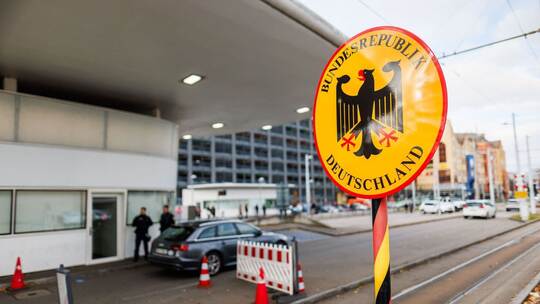 Grenzkontrolle an der Grenze zur Schweiz