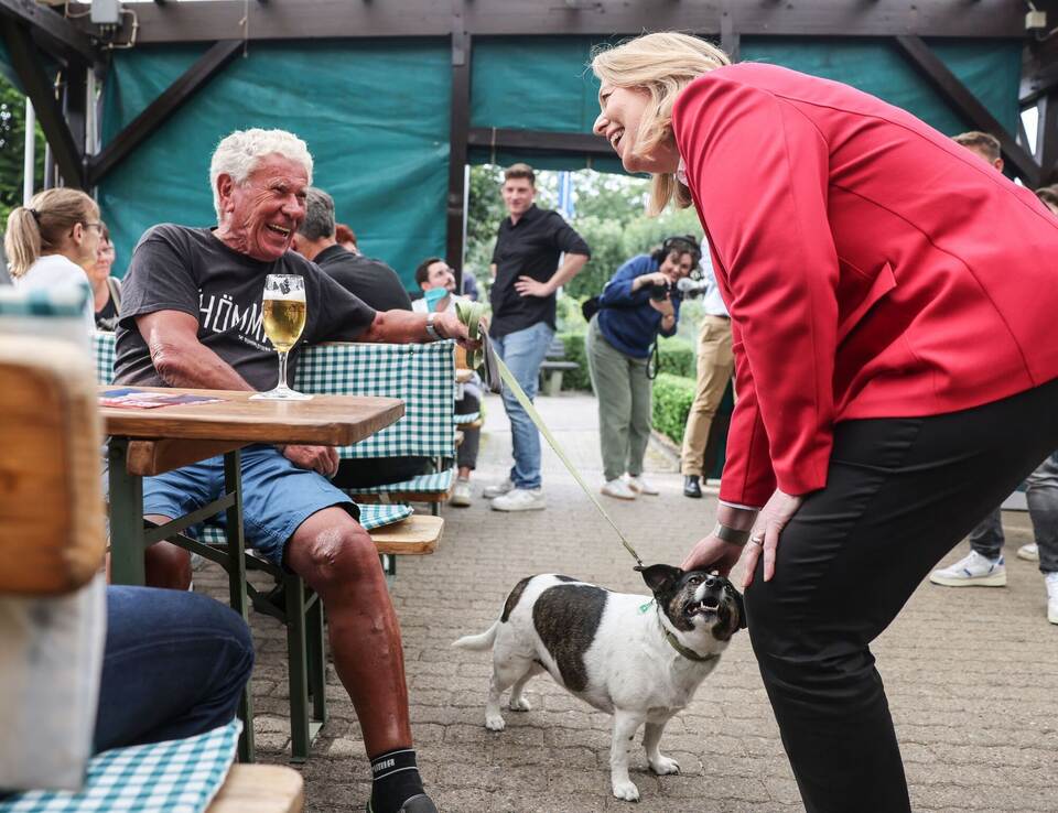 SPD-Vorsitzende Bas beim Kommunalwahlkampf