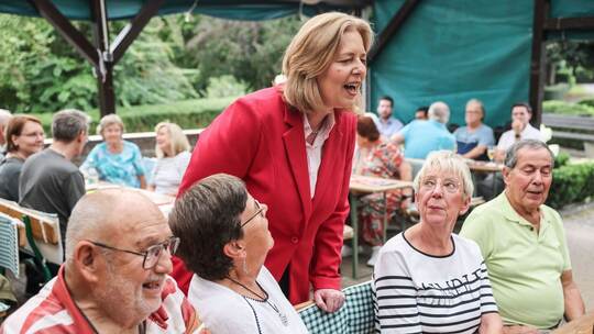 SPD-Vorsitzende Bas beim Kommunalwahlkampf
