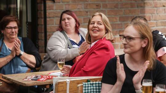 SPD-Vorsitzende Bas beim Kommunalwahlkampf