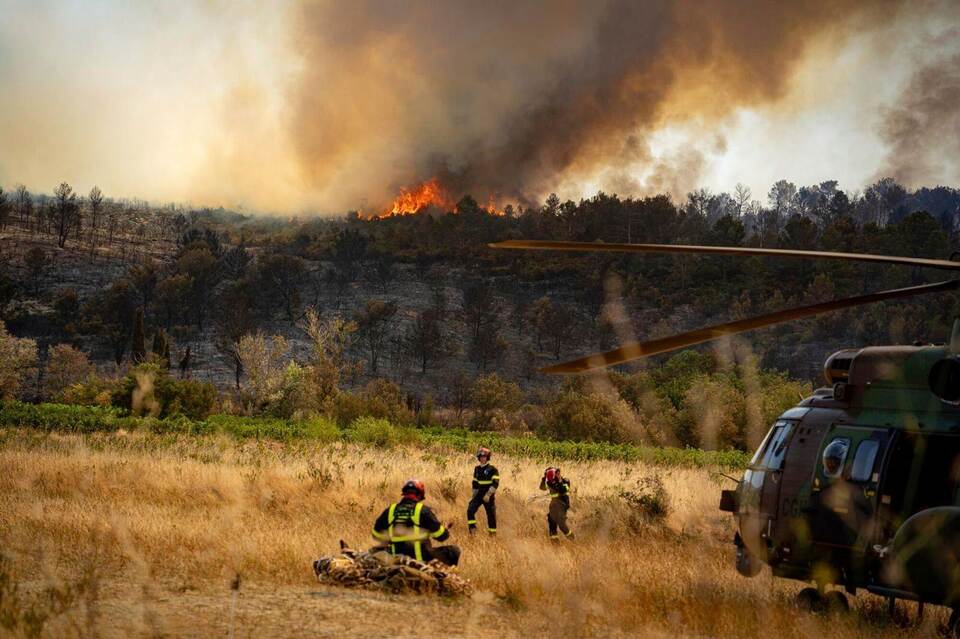 Waldbrand in Südfrankreich