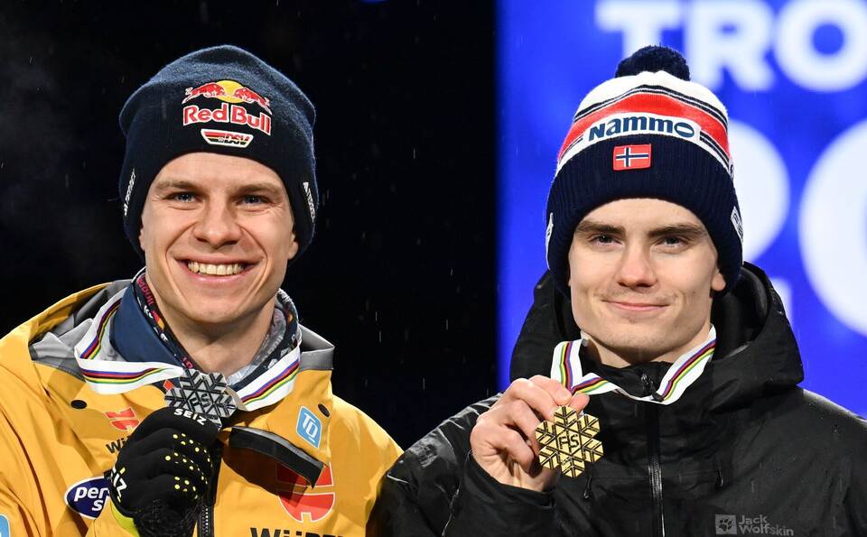 Andreas Wellinger und Marius Lindvik Andreas Wellinger und Marius Lindvik