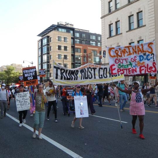 US-Regierung - Protest in Washington
