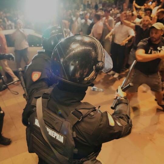 Protesten gegen Regierung in Serbien