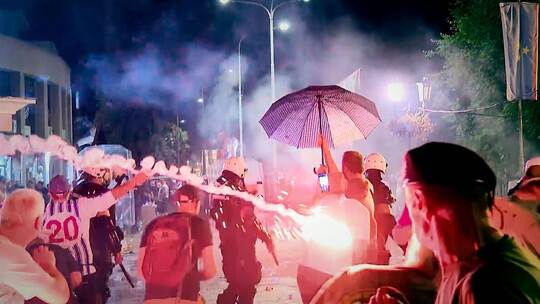 Demonstrationen in Serbien