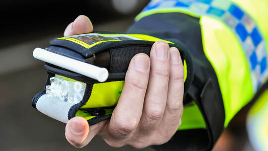 PSNI announce new powers to randomly stop drivers and perform drink driving breathalyser tests, Northern Ireland.