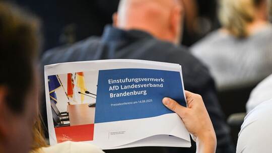 Einstufungsvermerk zur AfD Brandenburg als rechtsextrem