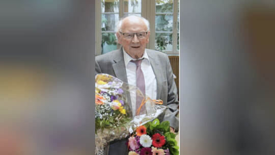 Empfang des FDP Ortsverbands Niefern-Öschelbronn/Platte zum 90. Geburtstag von Oswald Lutz im Kulturbahnhof.