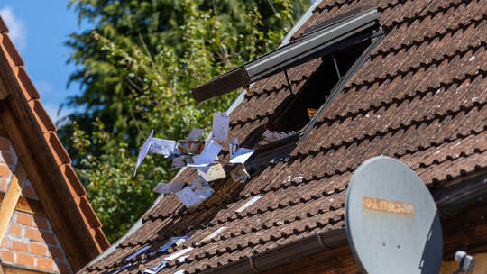 Dachstuhlbrand Tiefenbronn Mühlhausen