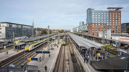 Der Freiburger Hauptbahnhof