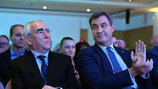 Theo Waigel und Markus Söder Theo Waigel und Markus Söder