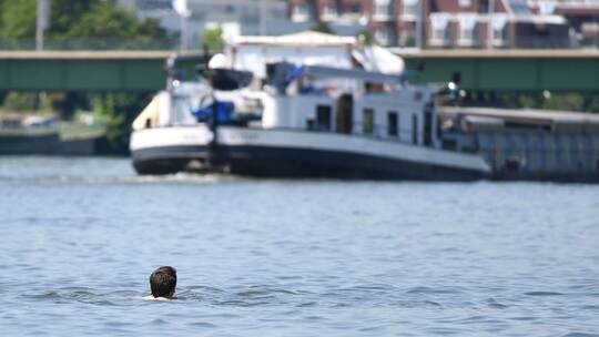 Schwimmen im Neckar Schwimmen im Neckar