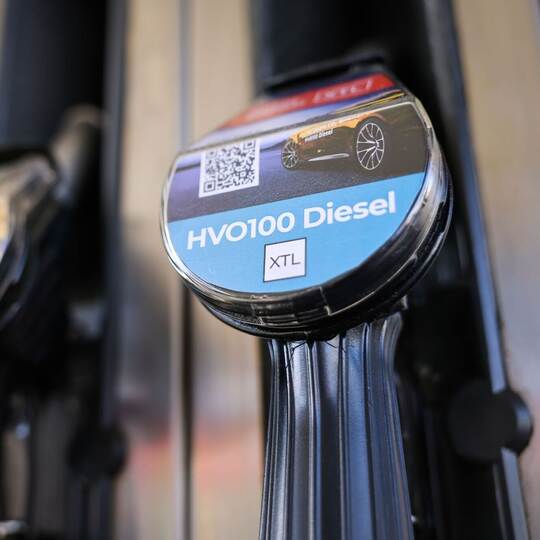 Tankstelle mit HVO100 Diesel