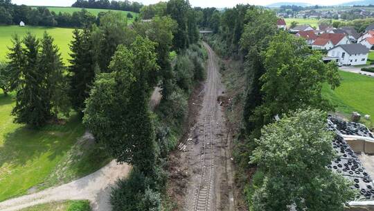 Unfallstelle Zugunglück Riedlingen Unfallstelle Zugunglück Riedlingen